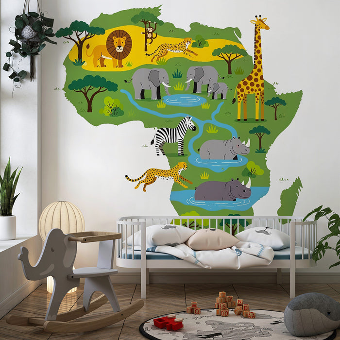Papel de parede criança | Safari aventura na África