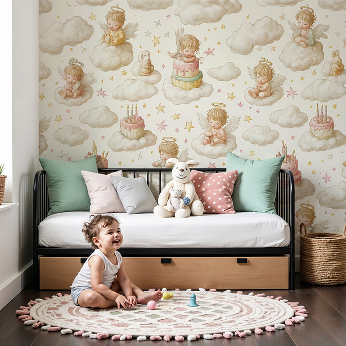 Χαρτί τοίχου αγγελοι | Μαγικό και ονειρικό σχέδιο