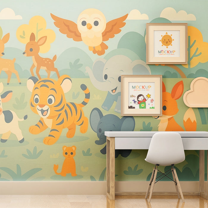 Barntapet | Glada skogs djur