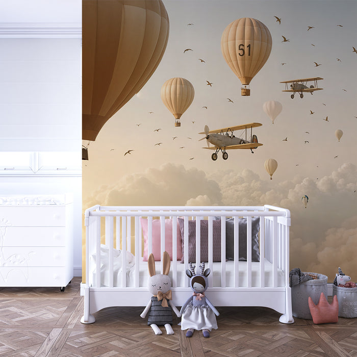 Papier peint montgolfières | Rêverie céleste