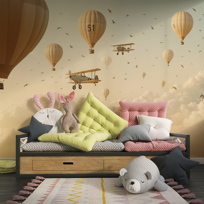 Papier peint montgolfières | Rêverie céleste