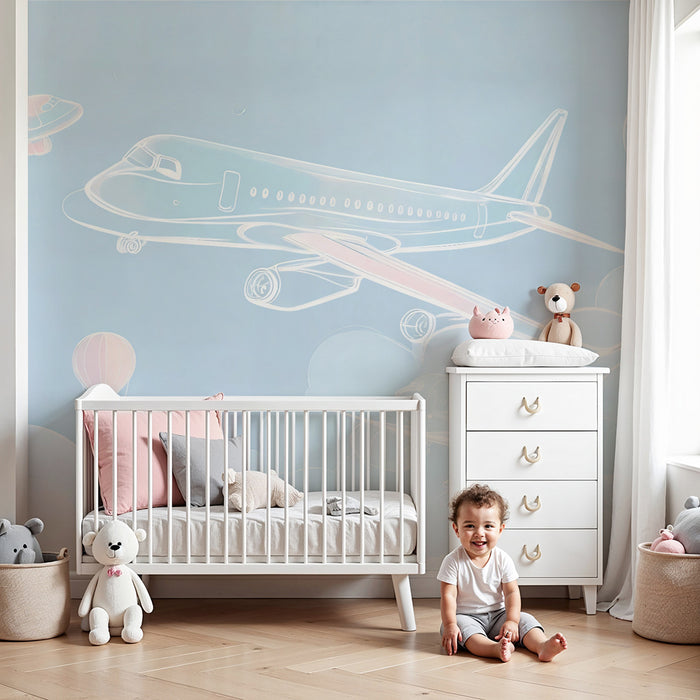 Papier peint vzdušný | Lietadlá a balóny vo vzduchu