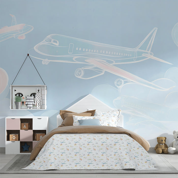 Papier peint vzdušný | Lietadlá a balóny vo vzduchu