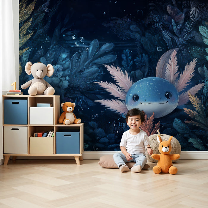 Papel pintado infantil | Criatura acuática encantada