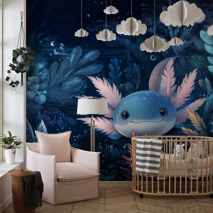 Papel pintado infantil | Criatura acuática encantada