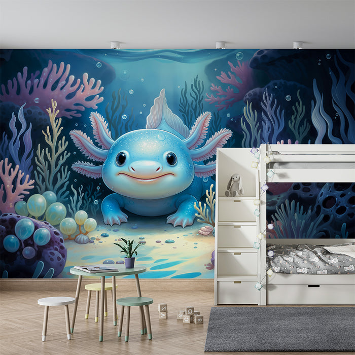 Børneværelse tapet | Farverige undervandsdyr og koraller