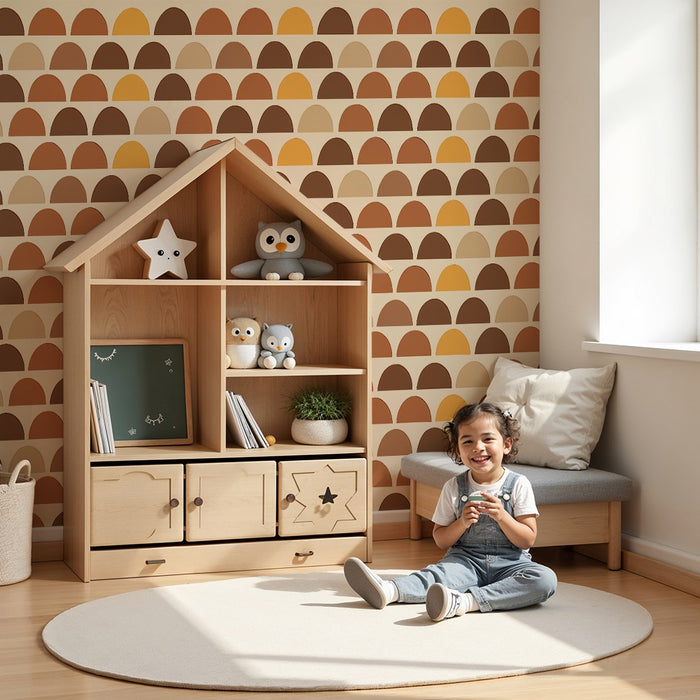 Detská izba tapeta | Geometrický oblúkový motív