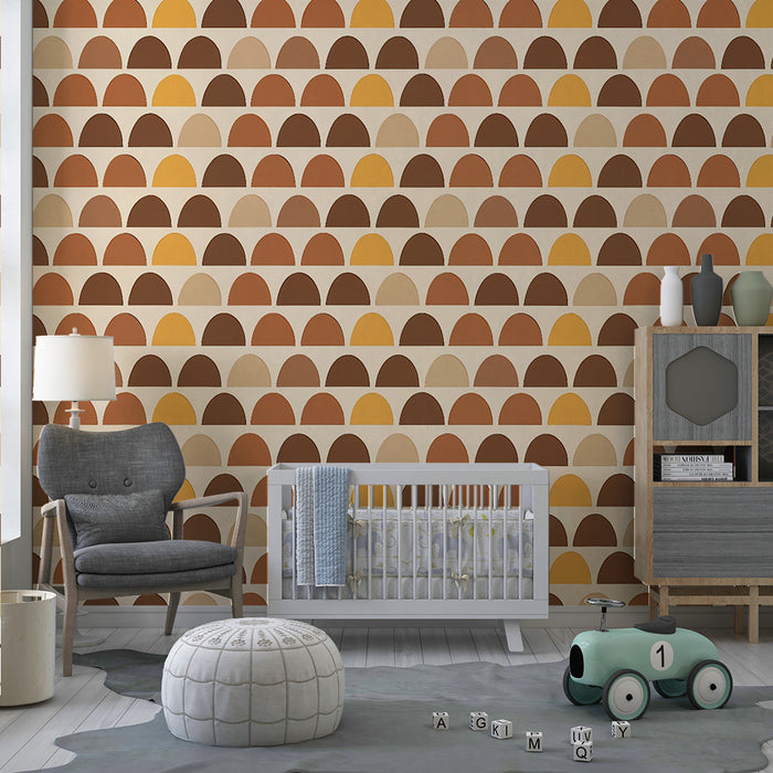 Detská izba tapeta | Geometrický oblúkový motív