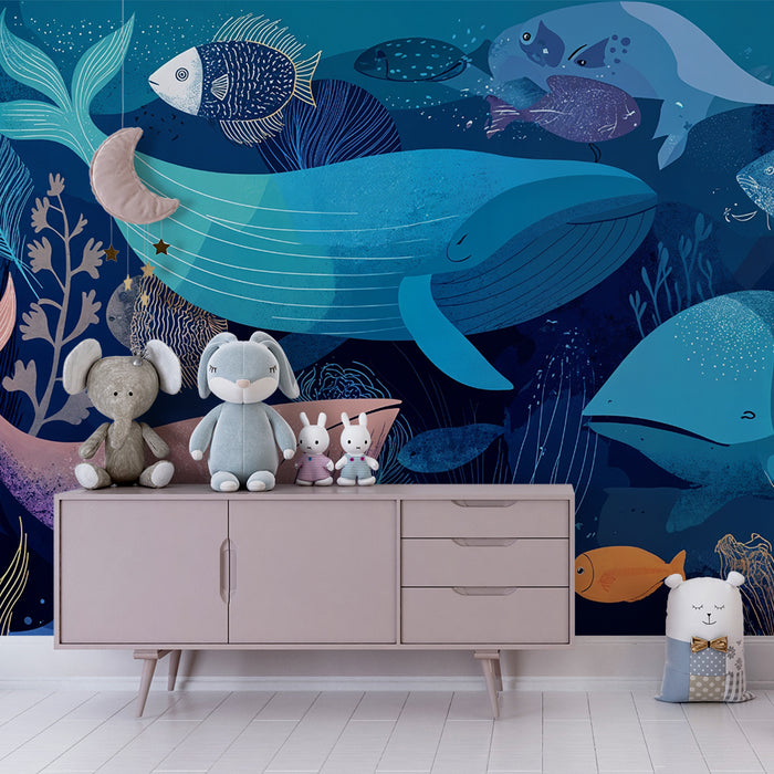 Paberitapeet ookean | Illustratsioon merestseenist