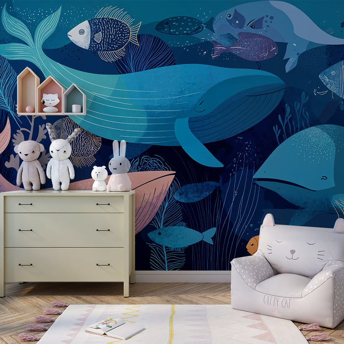 Paberitapeet ookean | Illustratsioon merestseenist