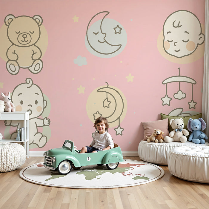 Barntapet | Mjuk pastellnatt