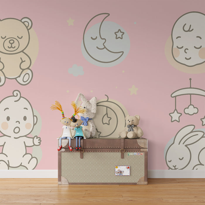 Barntapet | Mjuk pastellnatt
