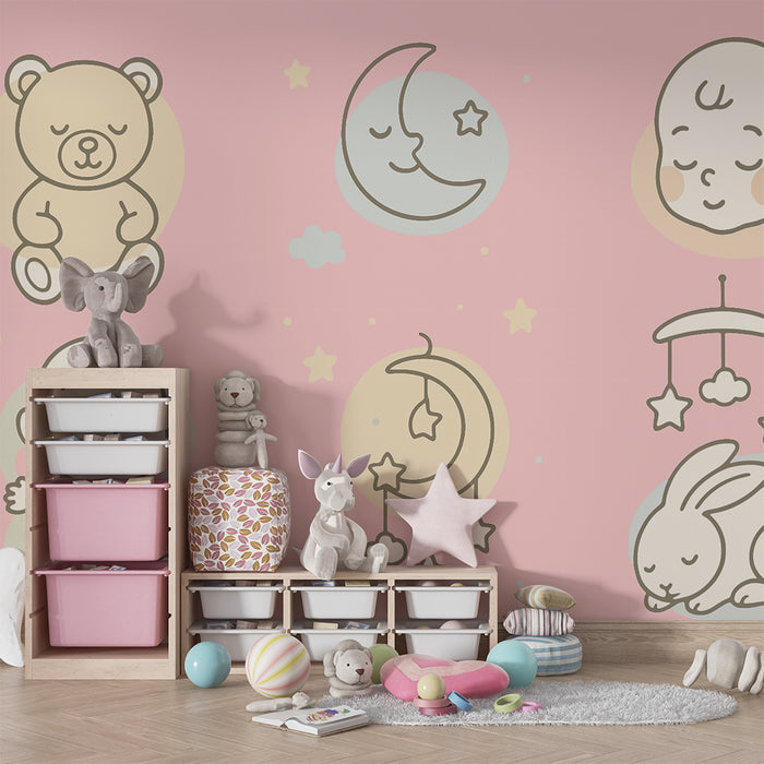 Barntapet | Mjuk pastellnatt