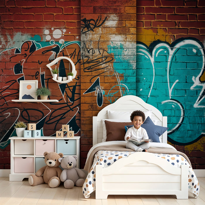 Carta da parati graffiti | Vibrante e artistica