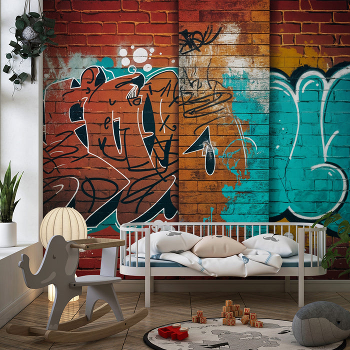 Carta da parati graffiti | Vibrante e artistica
