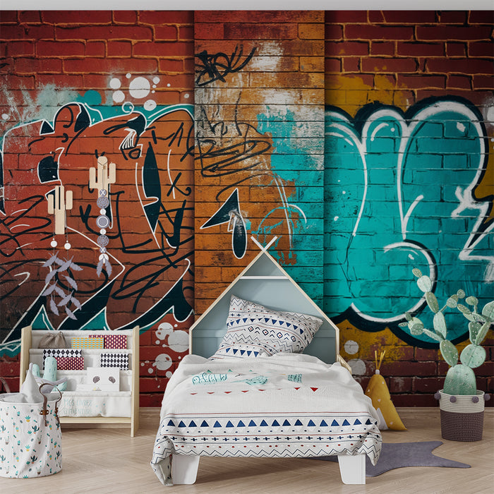 Carta da parati graffiti | Vibrante e artistica