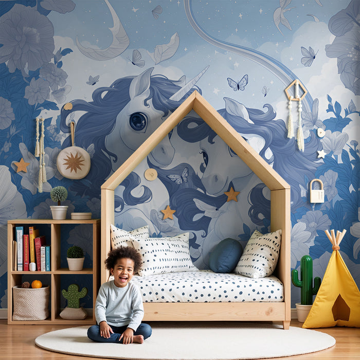 Barntapet | Enhörningar och magiska blommor