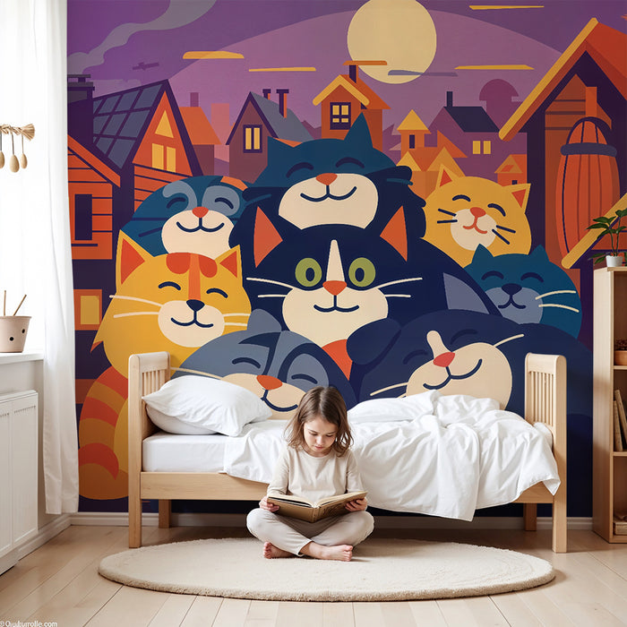 Barntapet | Glada katter vid skymningstid