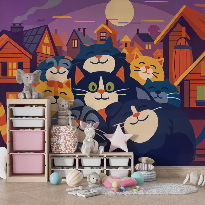 Barntapet | Glada katter vid skymningstid