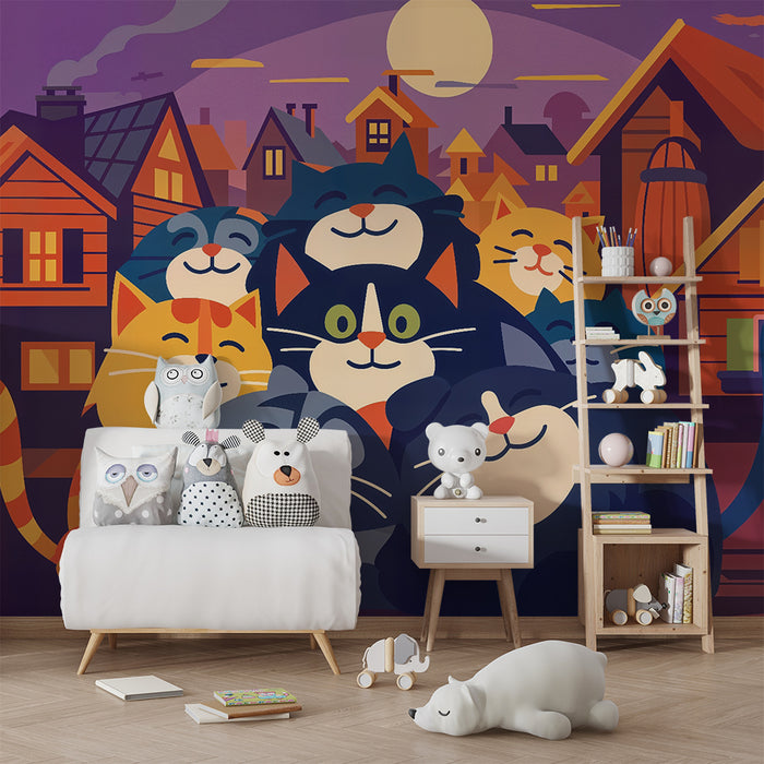Barntapet | Glada katter vid skymningstid