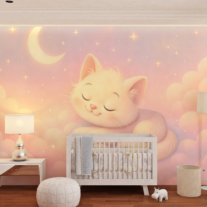 Papier de chaton sanjač | Zvezdno nebo in pastelni oblaki