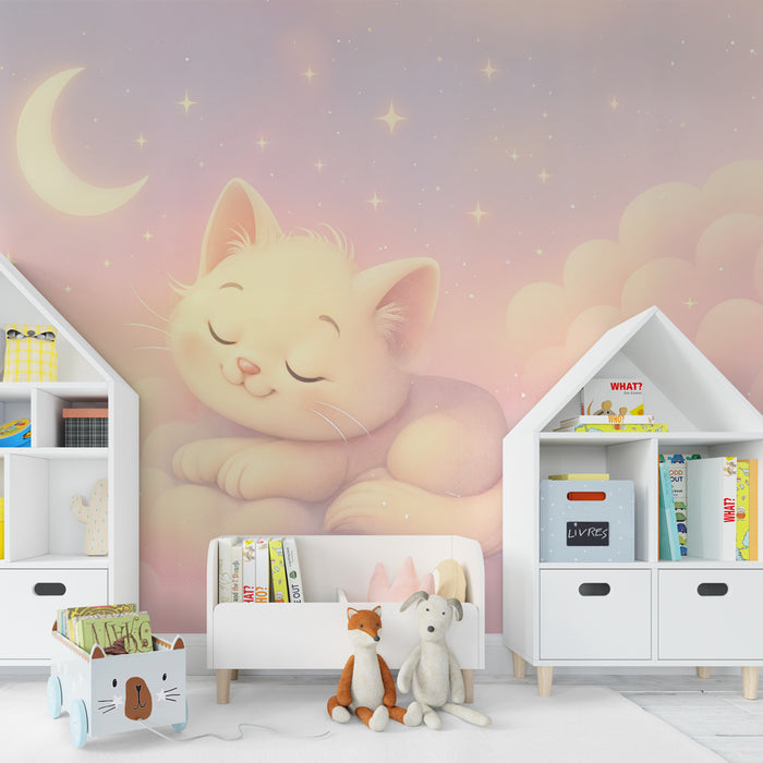 Papier de chaton sanjač | Zvezdno nebo in pastelni oblaki