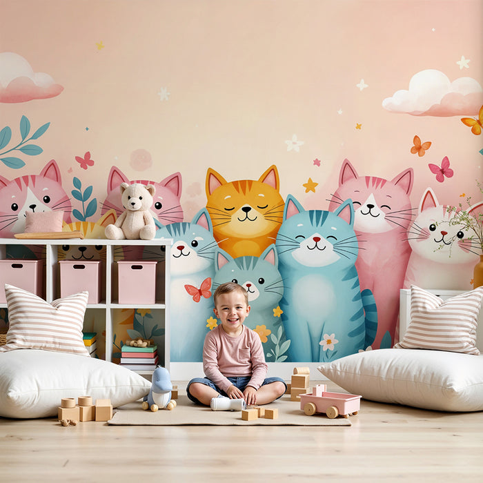 Kittens wallpaper | Joyful and colorful atmosphere