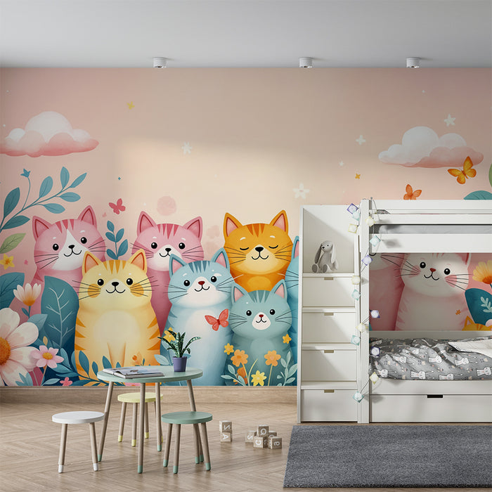 Kittens wallpaper | Joyful and colorful atmosphere