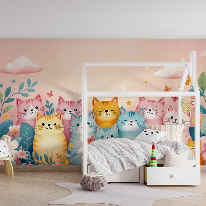 Kittens wallpaper | Joyful and colorful atmosphere