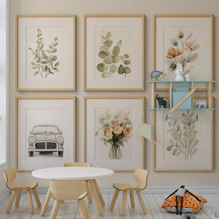 Τοιχογραφία Φύσης | Σετ Διακοσμητικών Πλαισίων