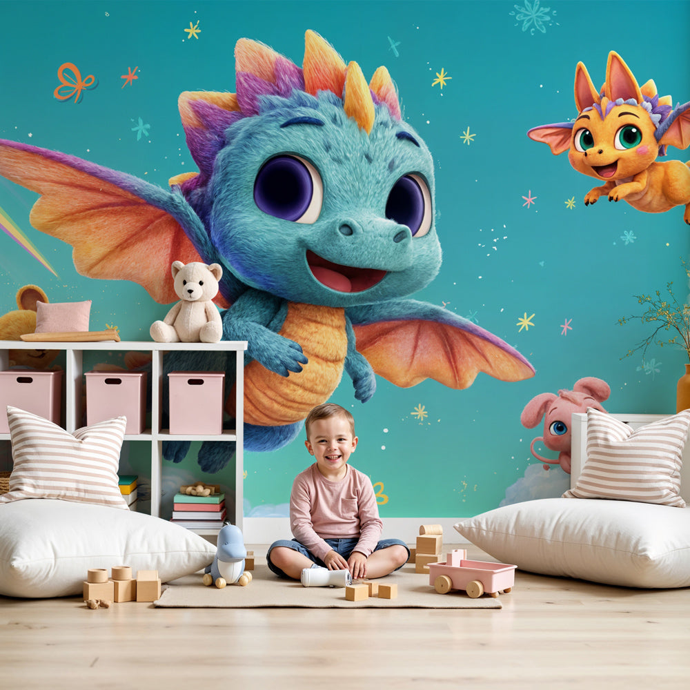 Fantasy dragon wallpaper | Enchanted Universe — Kids Wall