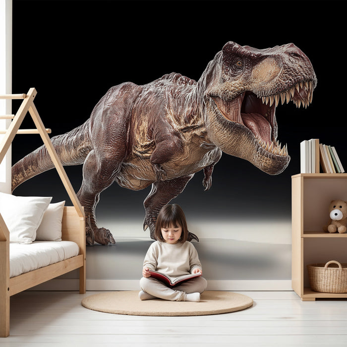 Papier peint dinosaure | Tyrannosaure réaliste et imposant