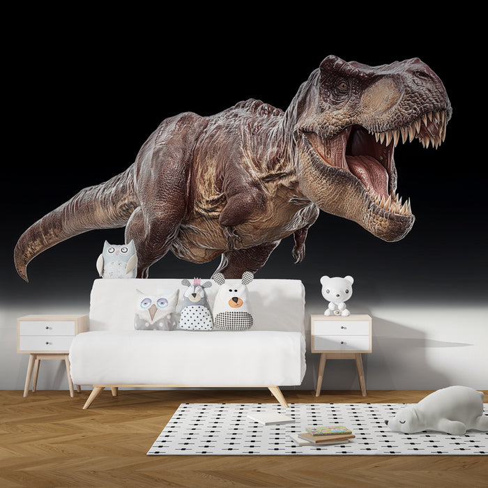 Papier peint dinosaure | Tyrannosaure réaliste et imposant