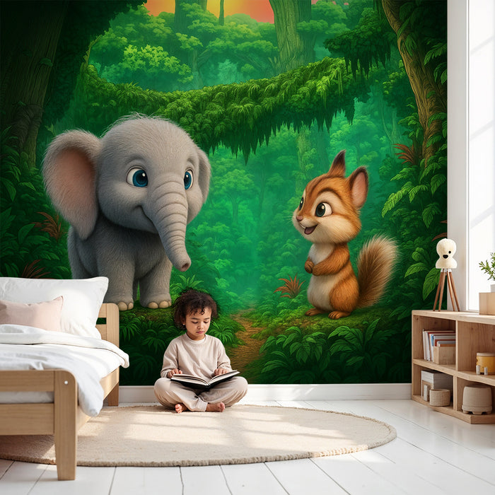 Laste toapaber | Seiklus elevandipoja ja oravaga