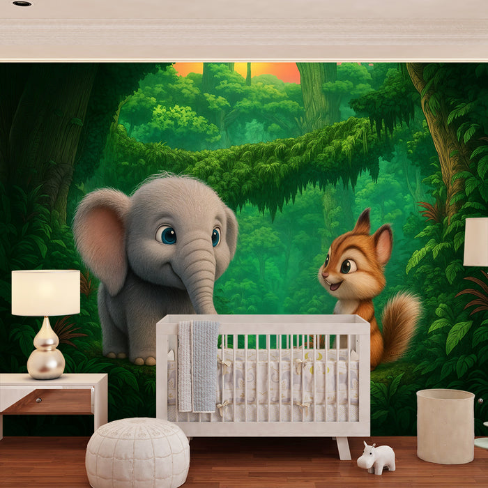 Laste toapaber | Seiklus elevandipoja ja oravaga