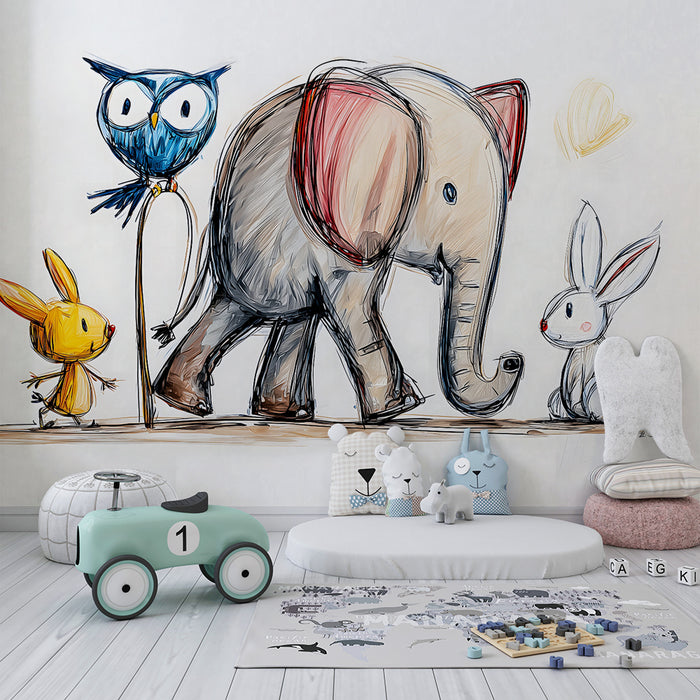 Tapety dla dzieci | Urocze zwierzątka na spacerze