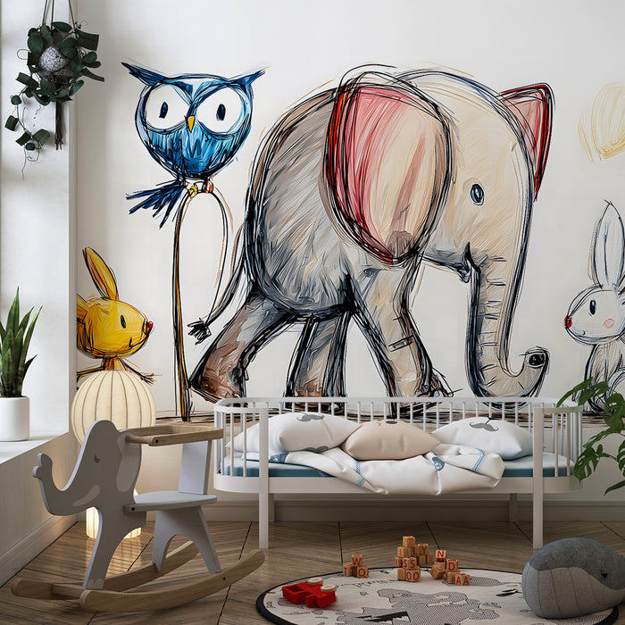 Tapety dla dzieci | Urocze zwierzątka na spacerze