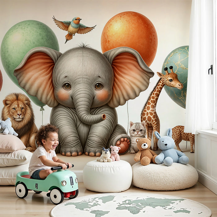 Tapeta s zvieratami | Zábavní spoločníci džungle