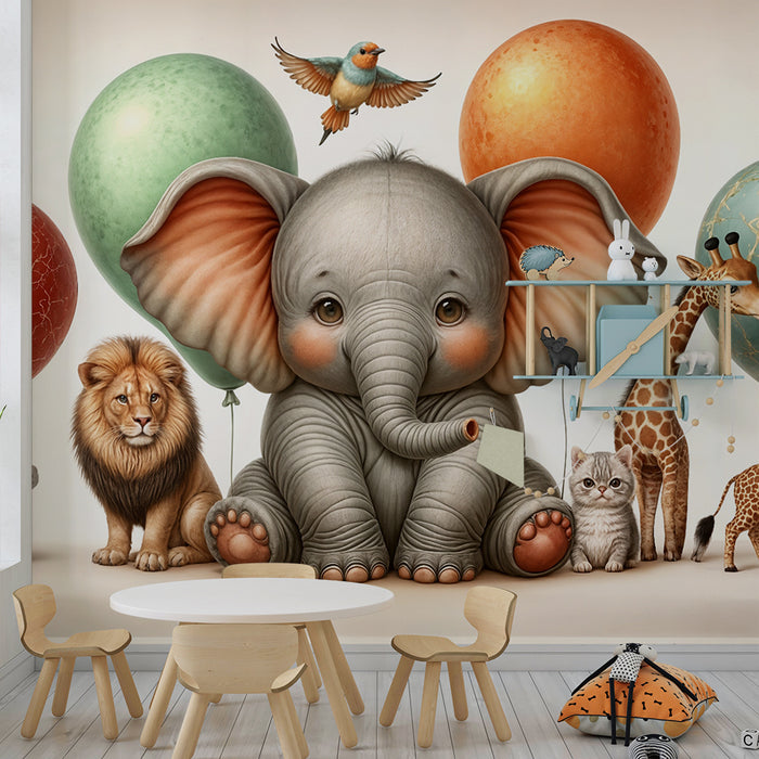 Tapeta s zvieratami | Zábavní spoločníci džungle