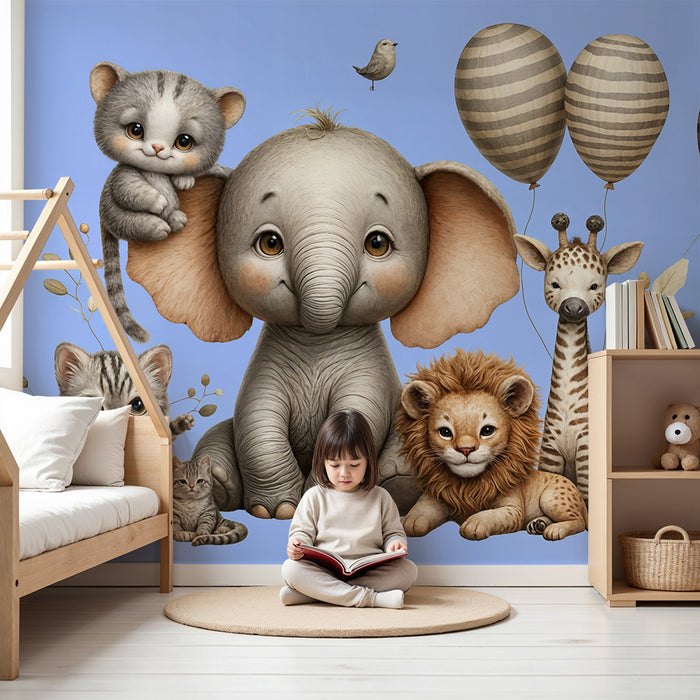 Tapeta s detskými zvieratami | Jemnosť a šarm