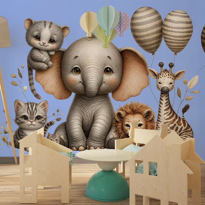 Tapeta s detskými zvieratami | Jemnosť a šarm