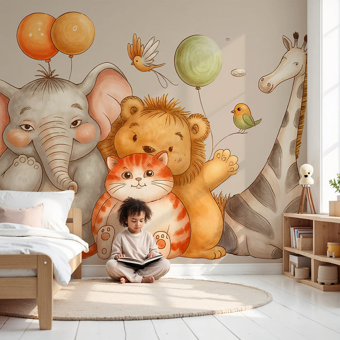 Papier peint animaux | Amis de la jungle