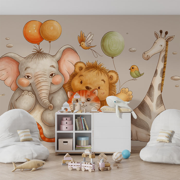 Papier peint animaux | Amis de la jungle