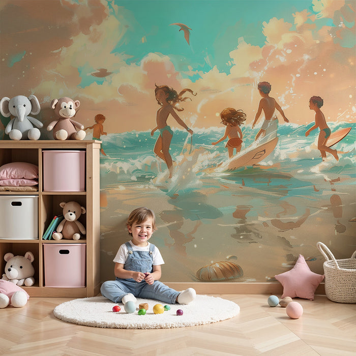 Papel pintado infantil | Aventura en la playa