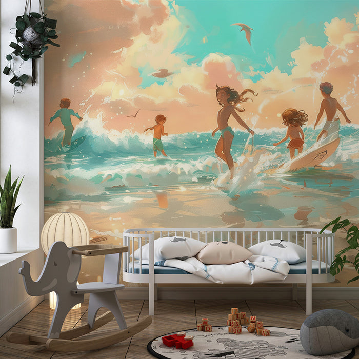 Papel pintado infantil | Aventura en la playa