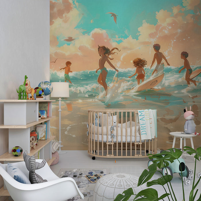 Papel pintado infantil | Aventura en la playa