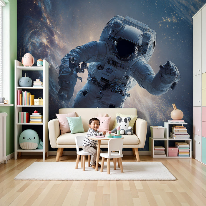 Lastenhuoneen tapetti | Avaruusseikkailu ja vapaa astronautti
