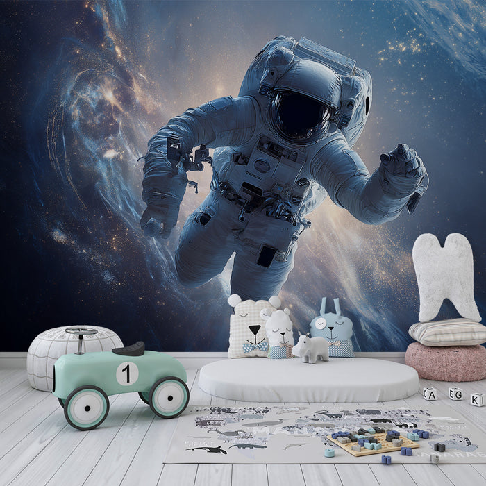 Lastenhuoneen tapetti | Avaruusseikkailu ja vapaa astronautti