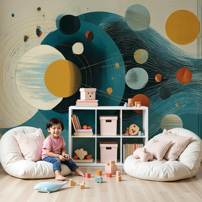Barntapet | Abstrakt solsystem