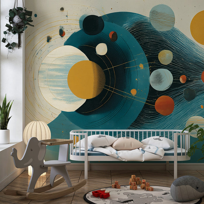 Barntapet | Abstrakt solsystem